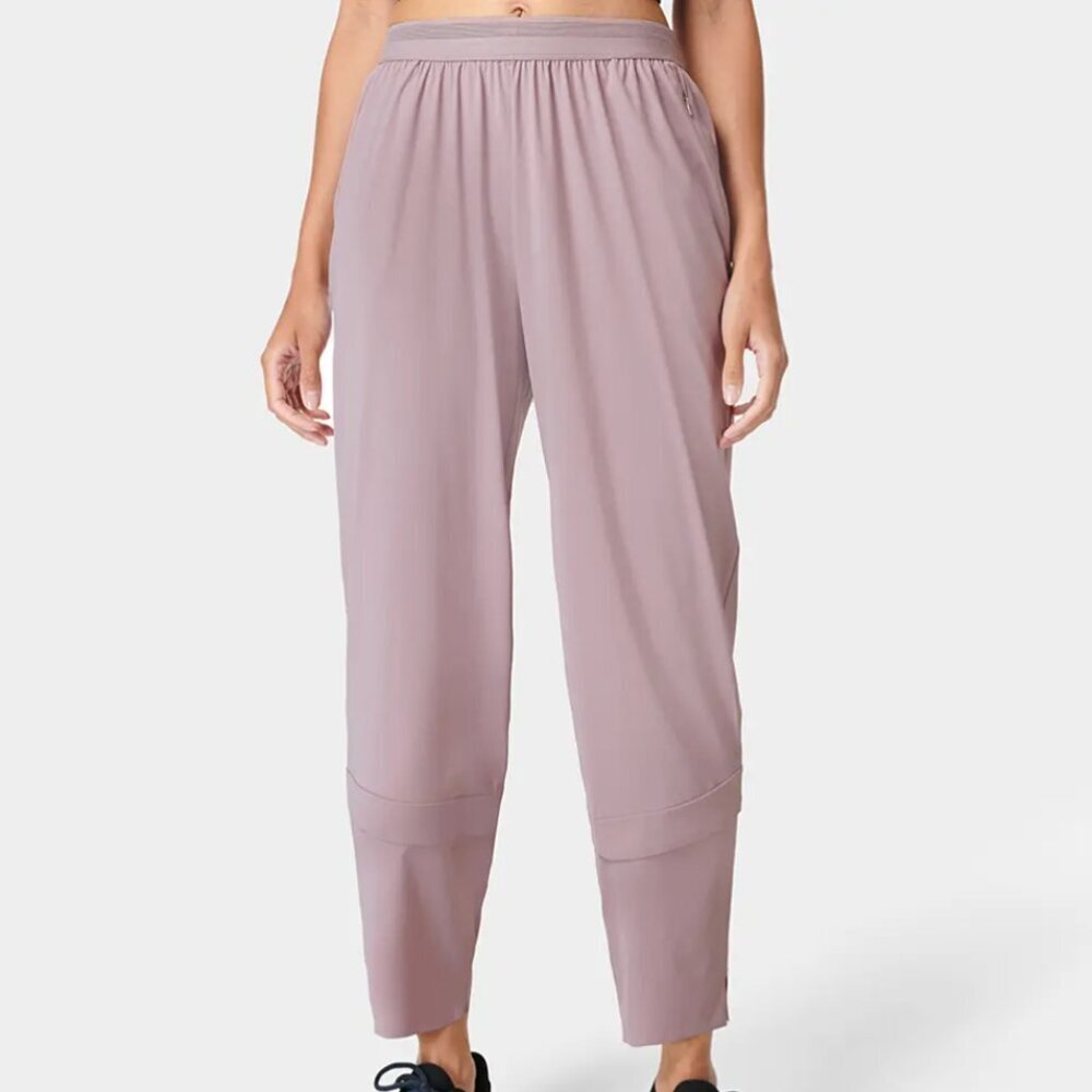 NWT Sweaty Betty Women's Size XS Dusk Pink Pro Speed 25" Run Trousers
